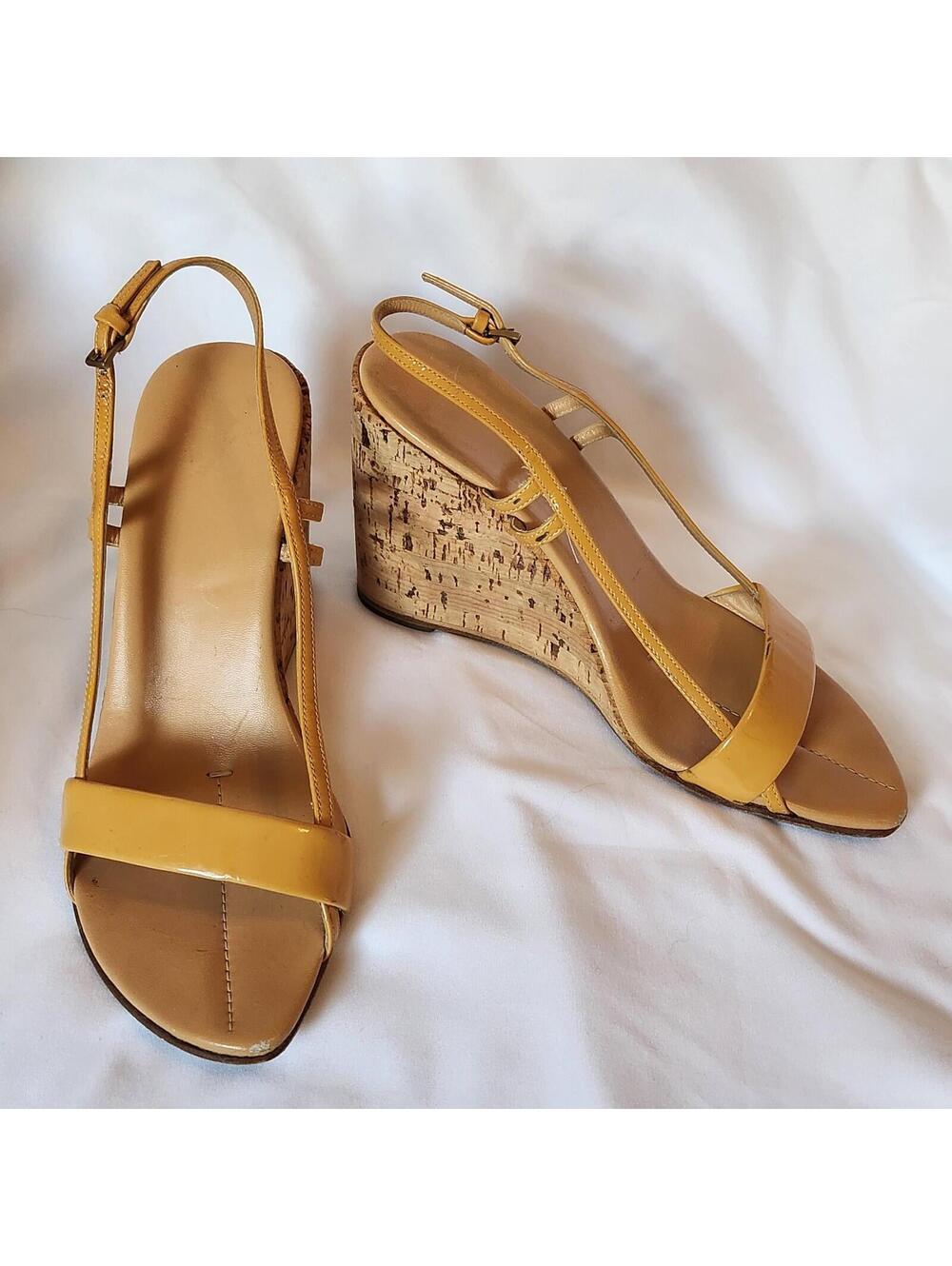 Prada Vintage Cork Wedges Size 38